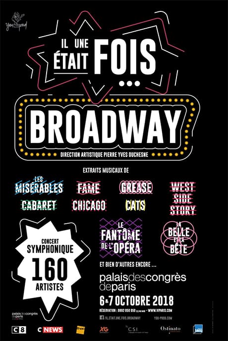 Avec Il Était Une Fois Broadway, You Prod et l'AICOM s'offrent le Palais des Congrès