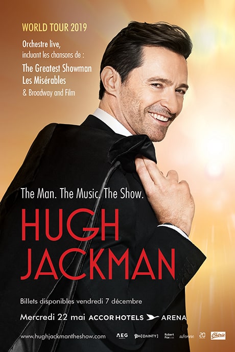 Hugh Jackman en concert à Paris en mai 2019