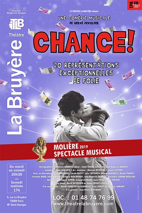 La comédie musicale Chance ! revient au Théâtre La Bruyère