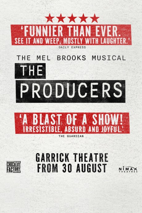 La comédie musicale Les Producteurs arrive au Garrick Theatre de Londres